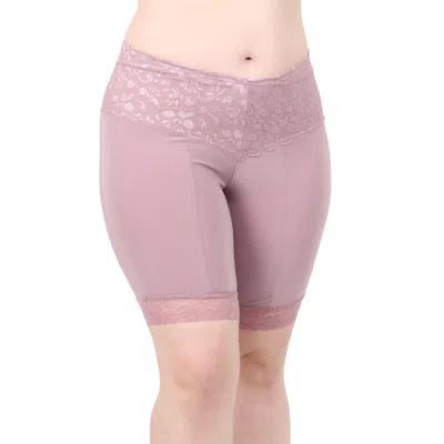 Undersummers By Carrierae Lace Anti Chafing Shortlette Slipshort 9" In Multi