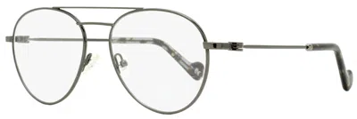 MONCLER WOMEN'S EYEGLASSES ML5023 008 DARK GUNMETAL/GRAY HAVANA 54MM 