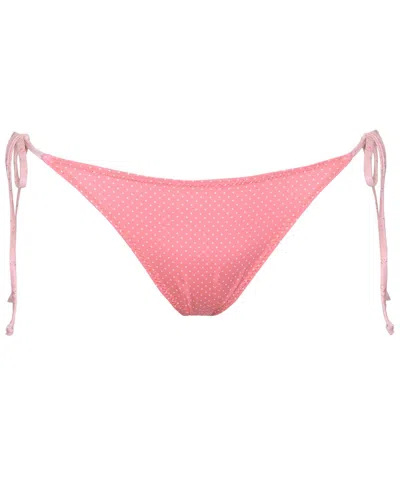 Loveshackfancy Harbor Bikini Bottom In Pink