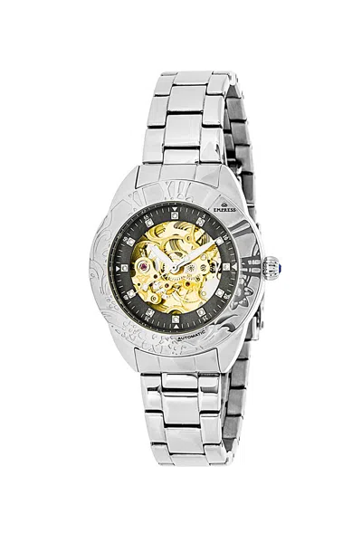 Empress Godiva Automatic Mop Bracelet Watch In Black
