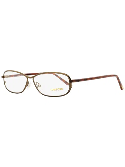Tom Ford Women's Eyeglasses Tf5161 045 Shiny Brown/havana 56mm In Multi