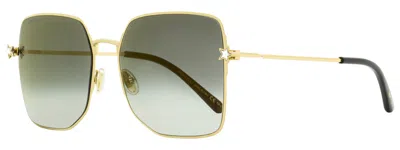 Jimmy Choo Women's Square Sunglasses Trisha/g/sk J5gfq Gold/black 58mm In Multi