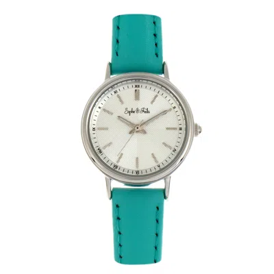 Sophie And Freda Berlin Quartz Silver Dial Ladies Watch Sf4803 In Blue