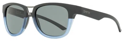 Smith Unisex Carbonic Sunglasses Landmark Wkbee Matte Black/blue 53mm In Multi