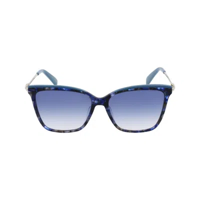 Longchamp Blue Acetate Sunglasses In Blue