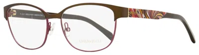 Pucci Women's Oval Eyeglasses Ep5016 050 Brown/rose 53mm In Multi