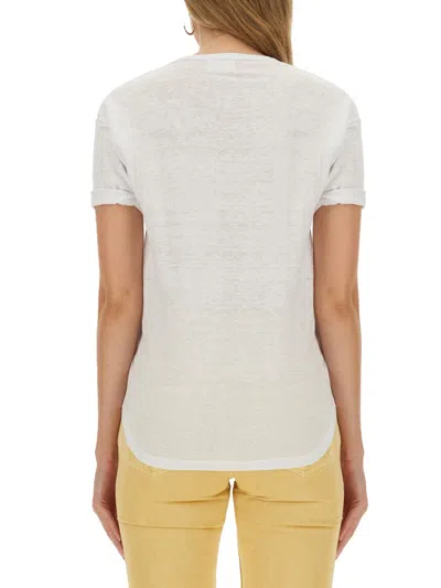 Isabel Marant Étoile Isabel Marant Etoile Zewel T-shirt With Metallic Logo Print
