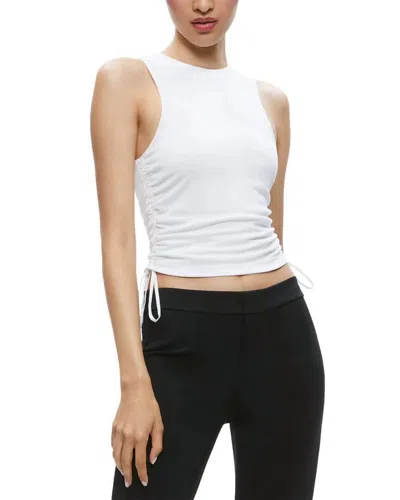 Alice And Olivia Kappa Cropped Tank In White