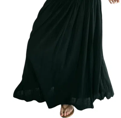 Falcon Park Brinley Maxi Skirt In Black In Black