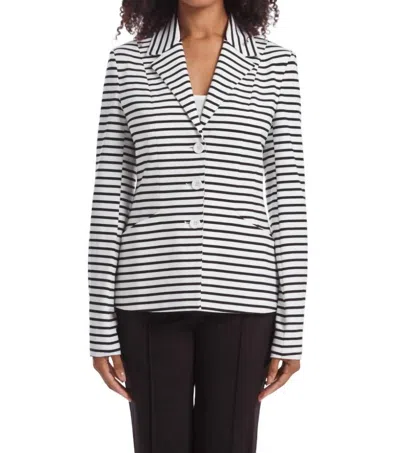 Capsule 121 Stripe Sight Blazer In Black/white In Multi