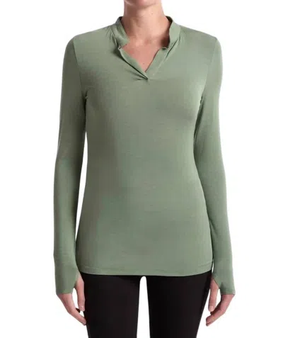 Capsule 121 Splendor Top In Fern In Grey