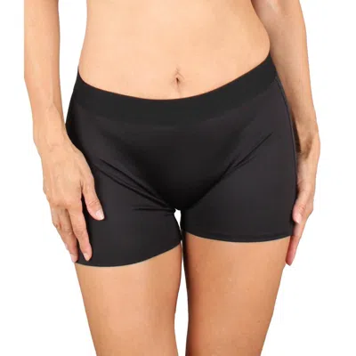 Undersummers Women's Boxer Brief In Black In Black