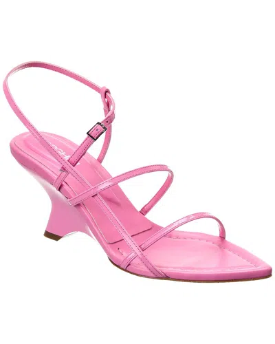 Shop Gia Borghini Gia 26 Patent Slingback Sandal In Pink