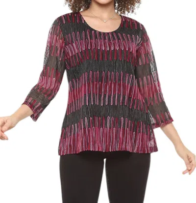 PARSLEY & SAGE NEVA TOP IN RED/BLACK 