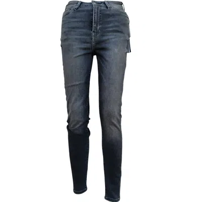 TRUE RELIGION WOMEN'S ULTRA HIGH RISE SKINNY JEANS IN GRAY 