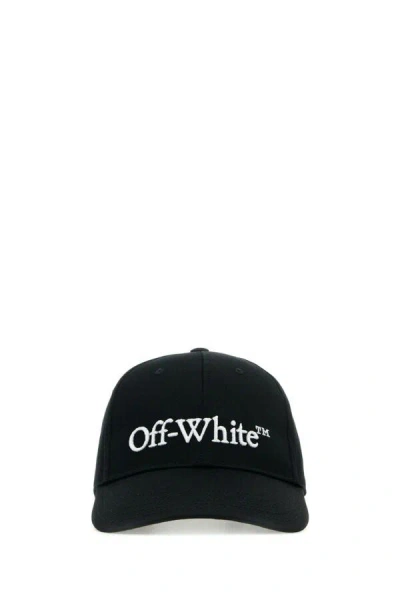 Off-white Off White Men Black Cotton Baseball Cap In Black