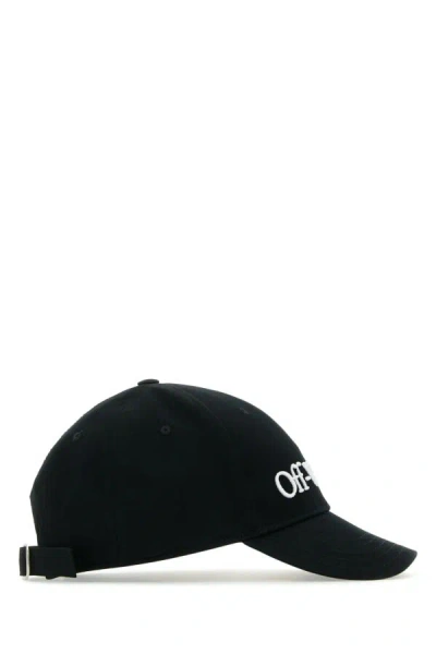Off-white Off White Men Black Cotton Baseball Cap In Black