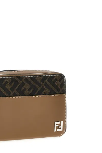 Shop Fendi Men 'camera Case Organizer Squared Ff' Crossbody Bag In Multicolor