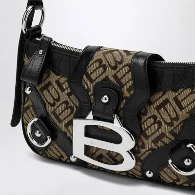 Balenciaga Mini Shoulder Handbag With Crocodile And Python Detailing In Multicolor