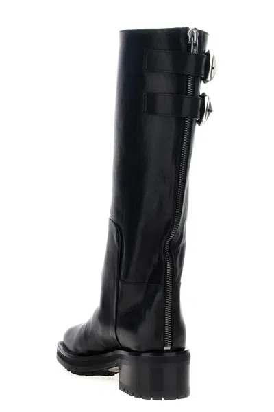 Jimmy Choo Brooklyn 50 Leather Knee-high Boots In Black