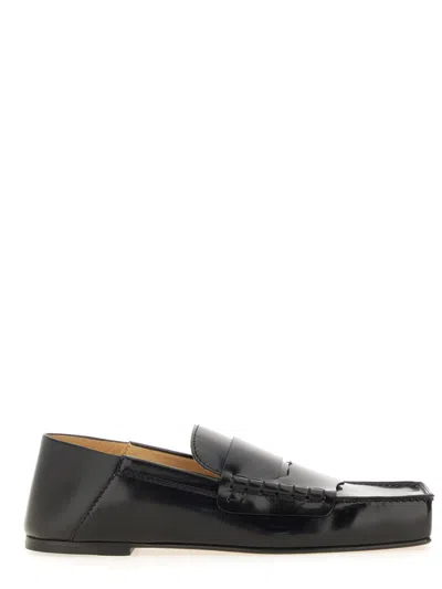Jacquemus Les Mocassins Carre Leather Loafer In Black