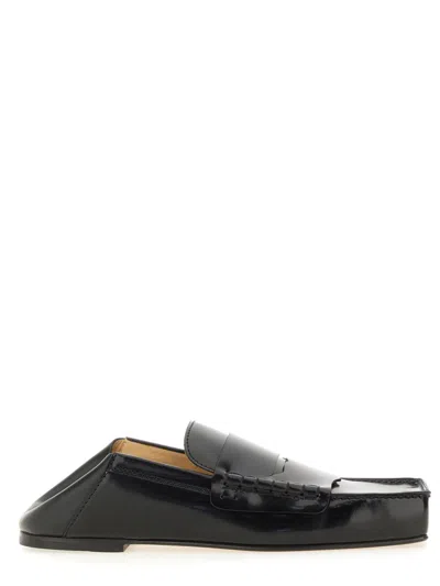 Jacquemus Les Mocassins Carre Leather Loafer In Black
