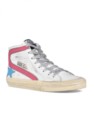 Golden Goose Slide High-top Sneakers In White