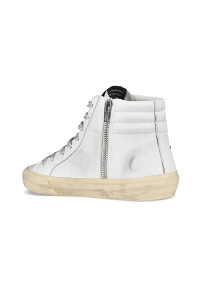 Golden Goose Slide High-top Sneakers In White