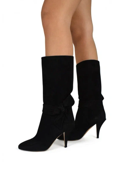 Valentino Garavani Women Bow-tie Boots In Black