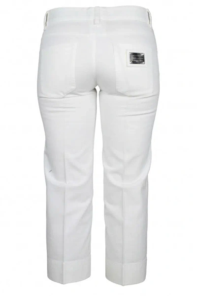 Dolce & Gabbana Dolce&gabbana Women Cropped Pants In White