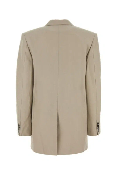 Isabel Marant Double Breasted Tailored Blazer In Brown