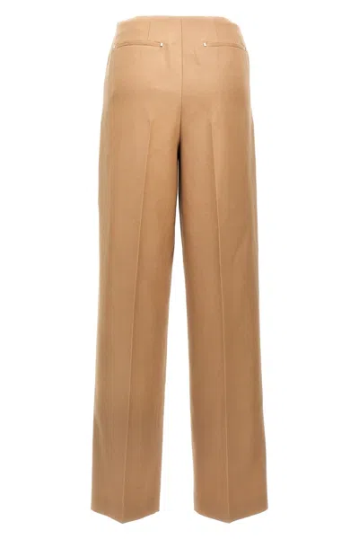 Fendi Tailored Trousers With Pockets And Crease In Brown