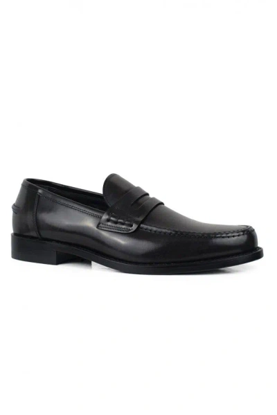 Alberto Men Leather Loafers In Gray