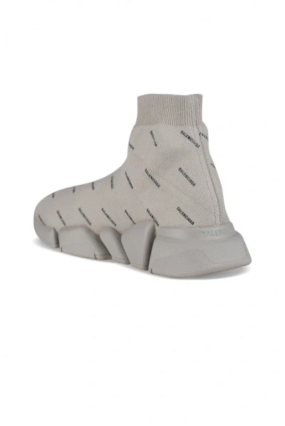 Balenciaga Men's Speed Knit Sock Trainer Sneaker In Cream