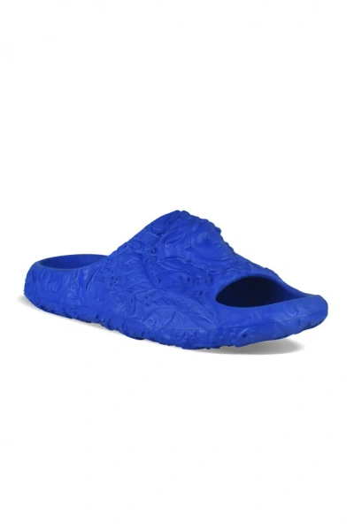 Versace Rubber Slides In Blue
