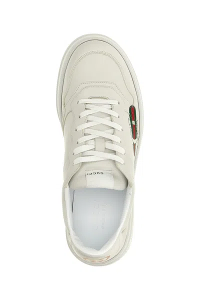 Gucci Demetra Sneakers With Oversize Rubber Sole In White