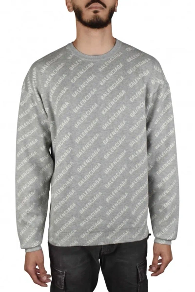 Balenciaga Men Sweater In Gray