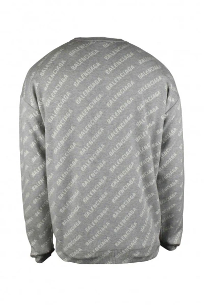 Balenciaga Men Sweater In Gray