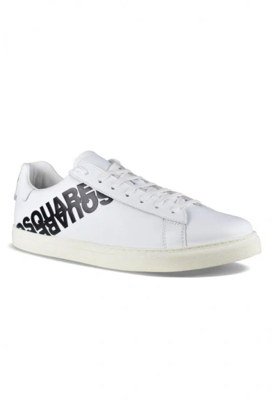 Dsquared2 New Tennis Leather Low-top Sneakers In White