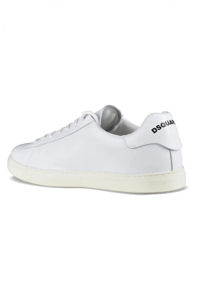 Dsquared2 New Tennis Leather Low-top Sneakers In White