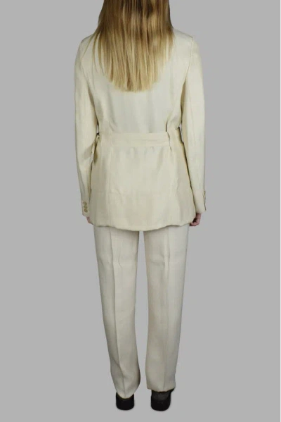 Prada Women Suit In Cream