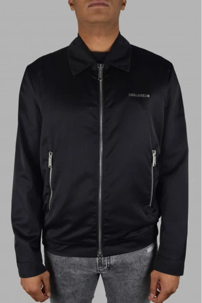 Dsquared2 Men Black Jacket In Black