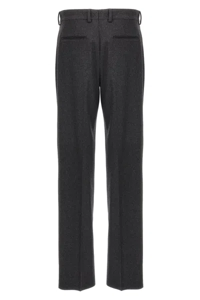 Fendi Straight-leg Tailored Pants In Gray