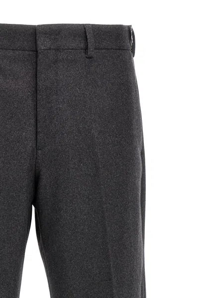 Fendi Straight-leg Tailored Pants In Gray