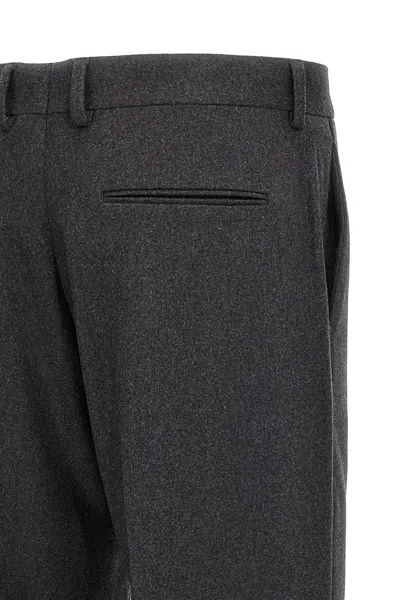 Fendi Straight-leg Tailored Pants In Gray