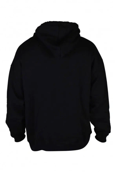 Dsquared2 Palm-tree Print Cotton Hoodie In Black