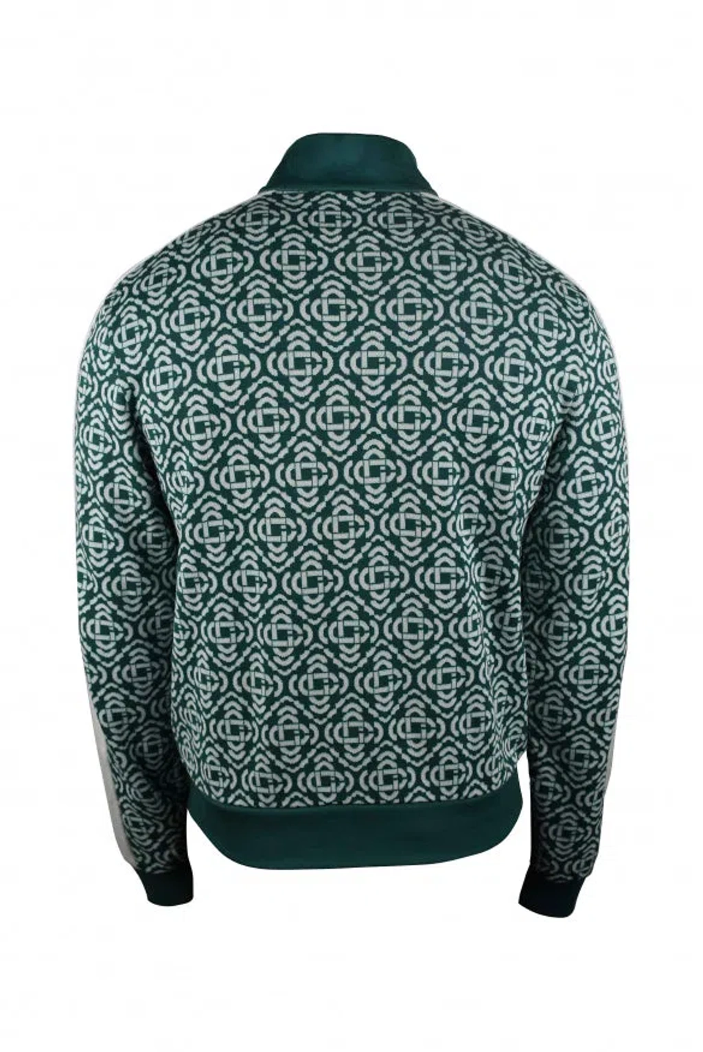 Casablanca Green & White Jacquard カーディガン Casablanca Green & White Jacquard Sweater Casablanca