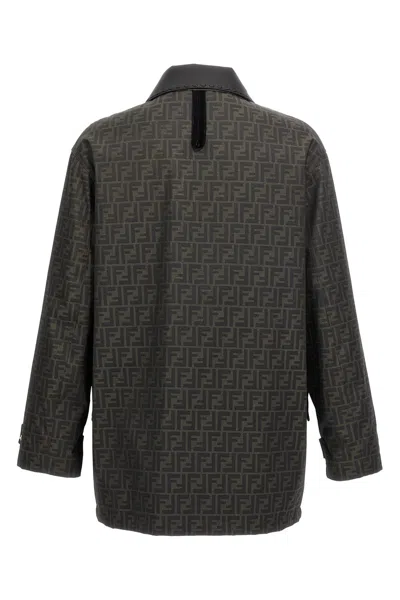 Fendi Man Brown Jackets In Brown