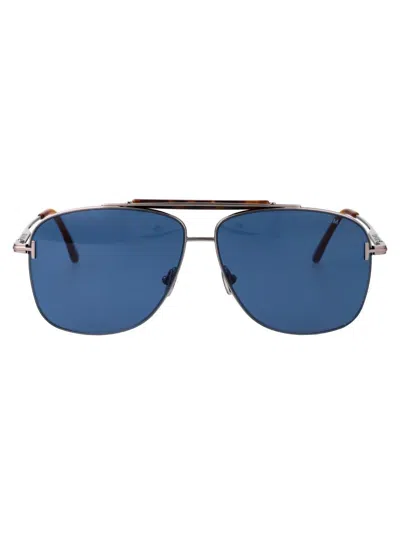 Tom Ford Eyewear In 14v Rutenio Chiaro Luc / Blu
