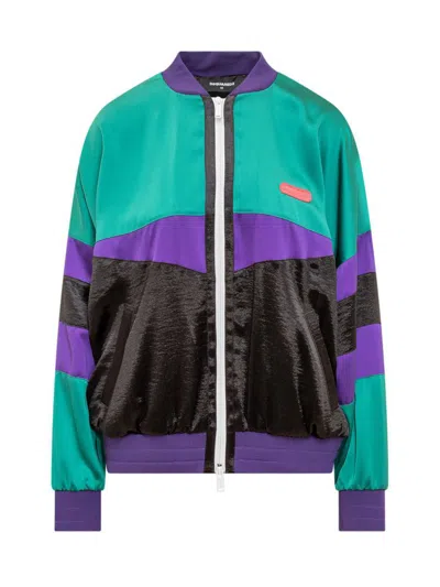 Dsquared2 Colour-block Bomber Jacket In Multicolor